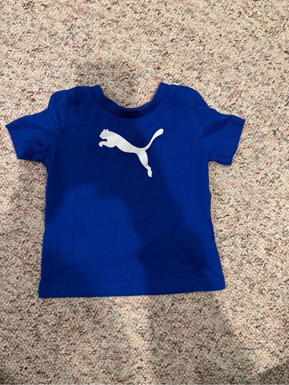 Puma Royal Blue Short Sleeve Tee with White Cat Logo